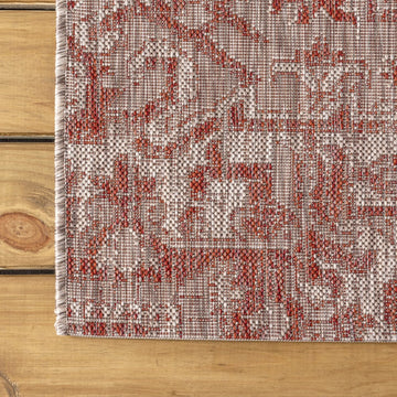 Estrella Bohemian Medallion Textured Weave Indoor/outdoor Octagon Rug
